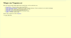 Desktop Screenshot of maps.nagano.cz
