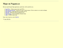 Tablet Screenshot of maps.nagano.cz